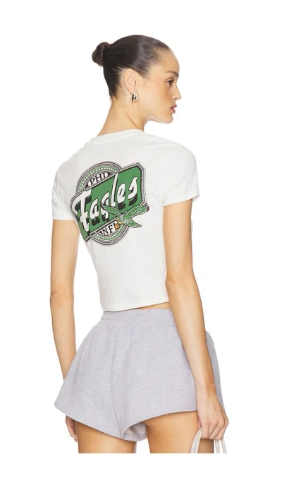 Junk Food Eagles Cheers Baby Tee In Gray