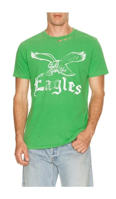 Junk Food Eagles City Edition Vintage Tee In Green