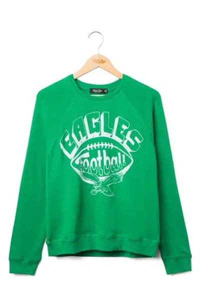 Junk Food Eagles Football Graphic Sweatshirt In Green