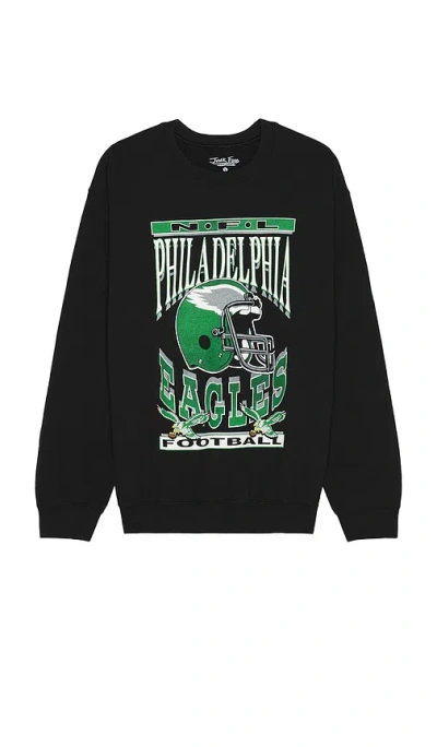 Junk Food Eagles Helmet Crewneck In Black
