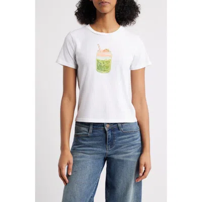 Junk Food Feelin Good Matcha Graphic T-shirt In Animal Print