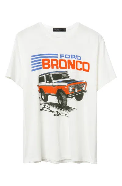 Junk Food Ford Bronco Baja Cotton Graphic T-shirt In Vintage White