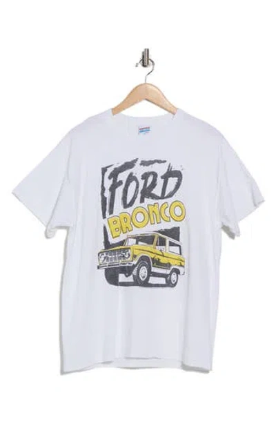 Junk Food Ford Bronco Graphic Print Cotton T-shirt In White