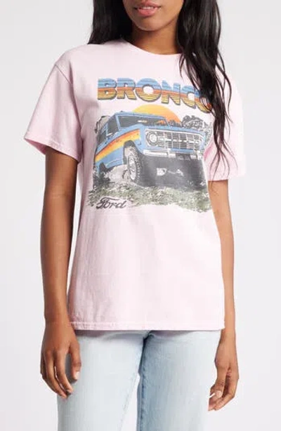 Junk Food Ford Bronco Oversize Graphic T-shirt In Pink