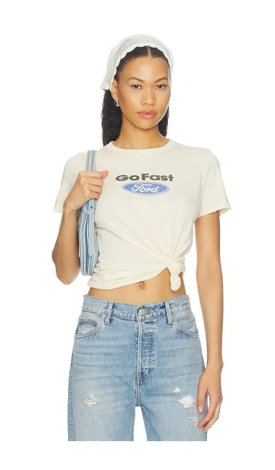 Junk Food Ford Fast Girl Tee In White