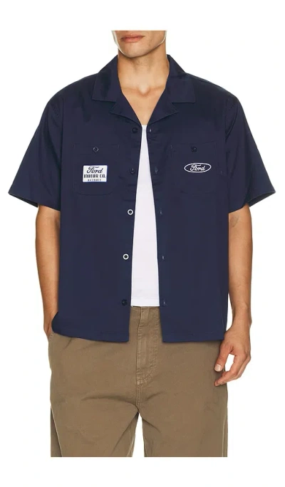 Junk Food Ford Logo Shirt In Blue