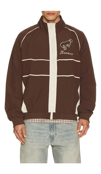 Junk Food Ford Mustang Windbreaker Jacket In Brown