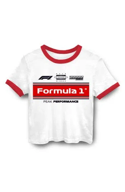 Junk Food Formula 1 Graphic Ringer T-shirt In White