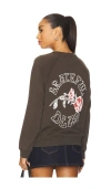 Junk Food Grateful Dead Tour 72 Crew Fleece In Gray