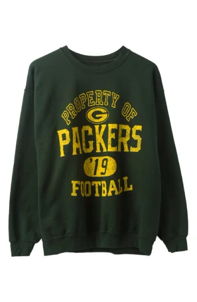 Junk Food Green Bay Packers Property Of Flea Market Crewneck Sweatshirt