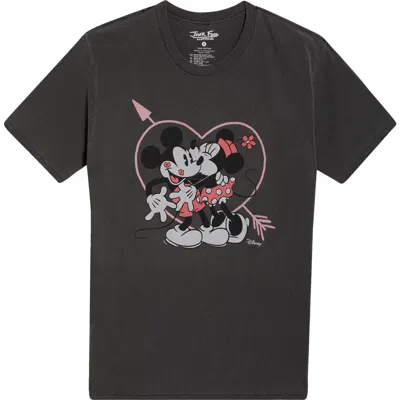 Junk Food Hearts & Kisses Cotton Graphic T-shirt In Black