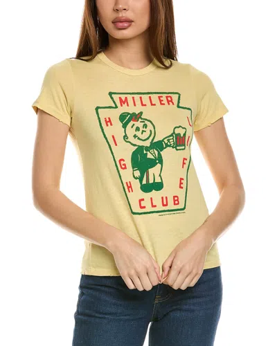 Junk Food High Life Club T-shirt In Yellow