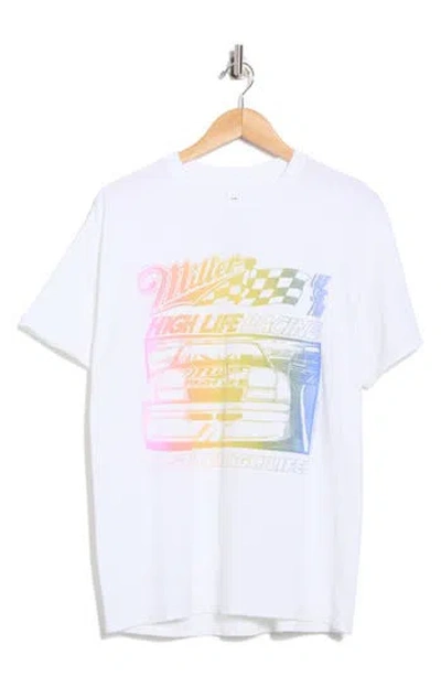 Junk Food High Life Race Graphic T-shirt In White