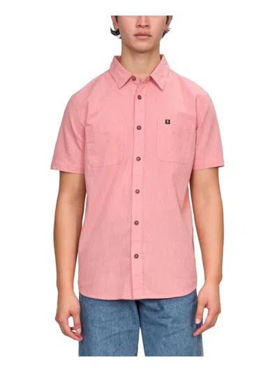 Junk Food Hughes Mens Cotton Short Sleeves Button-down Shirt In Multi