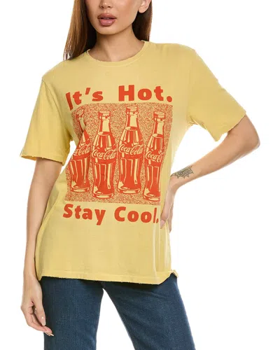 Junk Food It's Hot Stay Cool T-shirt In Yellow