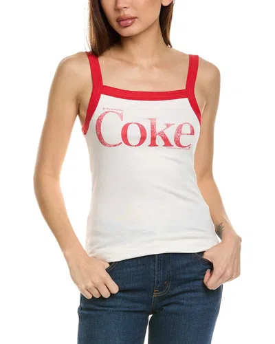 Junk Food It's The Real Thing Coke Tank In White