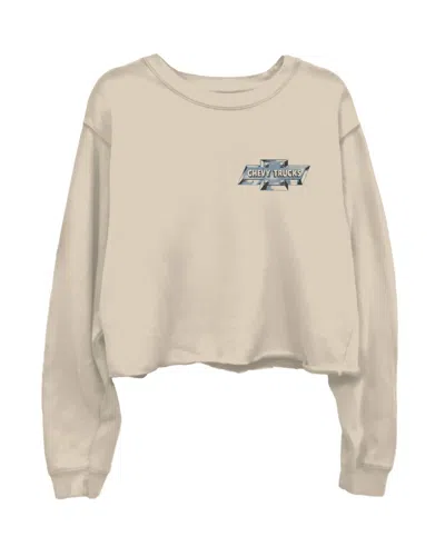 Junk Food Jamie Chevy Crop Crew Neck In Off White In Neutral