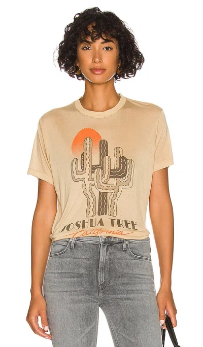 Junk Food Joshua Tree Cactus Tee In Beige