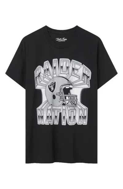 Junk Food Las Vegas Raiders Cotton Graphic T-shirt In Black