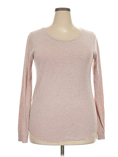 Pre-owned Junk Food Long Sleeve T-shirt In Pink