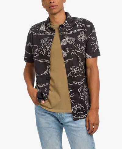 Junk Food Men's Grove Tiki Vibe Shirt In Black