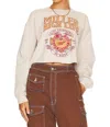 Junk Food Mercy Miller Sportsmans Club Crew Neck In Sand In Neutral