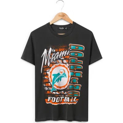 Junk Food Miami Dolphins Graphic T-shirt In Black