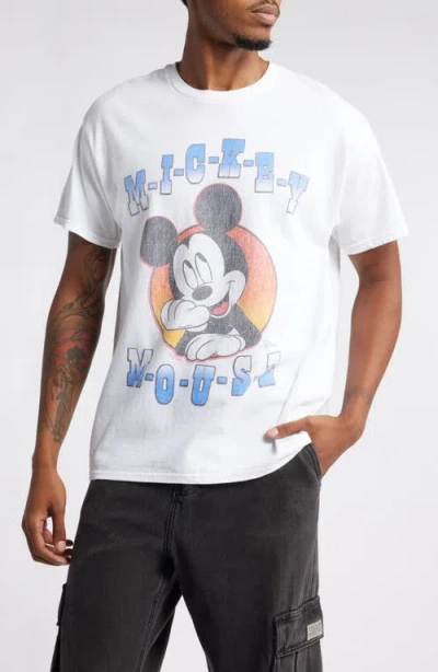 Junk Food Mickey Mouse Graphic T-shirt In White
