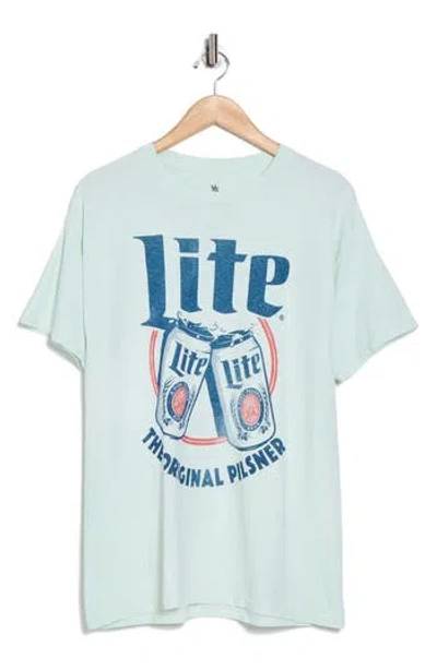 Junk Food Miller Light Graphic T-shirt In Blue