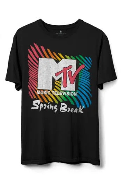 Junk Food Mtv Spring Break Graphic T-shirt In Black