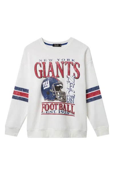 Junk Food New York Giants Oversized Graphic Sweatshirt In Vintage White