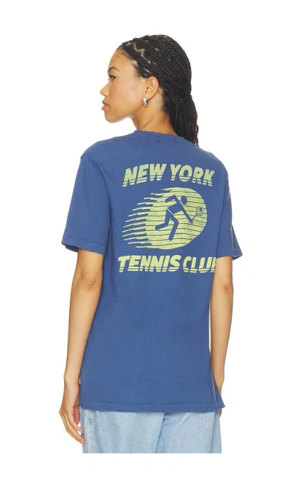 Junk Food New York Tennis Club Vintage Tee In Blue