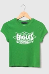 Junk Food Nfl Baby Tee In Philadelphia Eagles, Women's At Urban Outfitters In Green