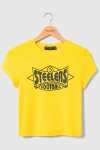 Junk Food Nfl Baby Tee In Pittsburgh Steelers, Women's At Urban Outfitters In Yellow