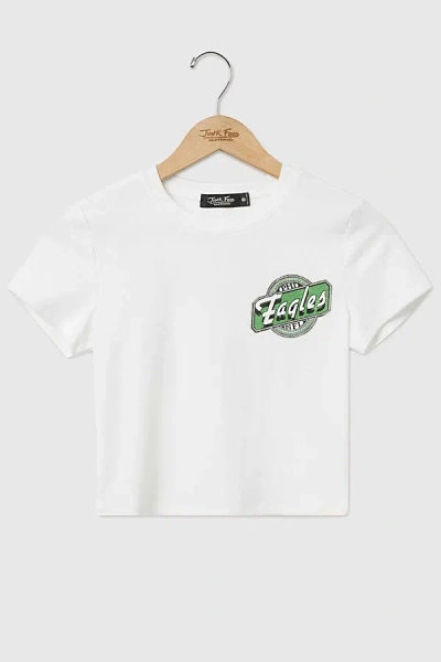 Junk Food Nfl Cheers Baby Tee In Philadelphia Eagles, Women's At Urban Outfitters In White
