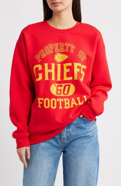 Junk Food Nfl Chiefs Property Graphic Sweatshirt In Red