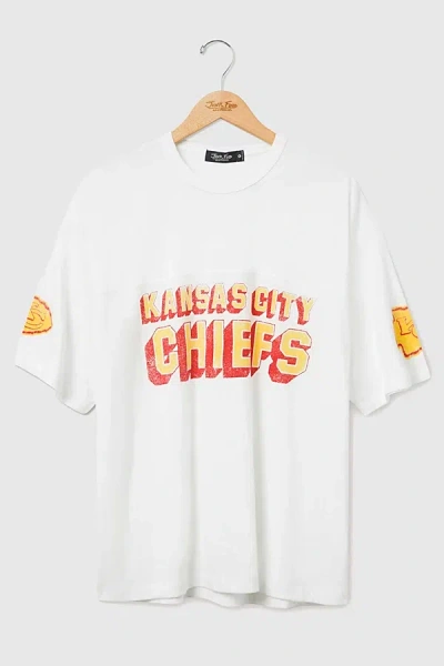 Junk Food Nfl Halfback Jersey Tee In Kansas City Chiefs, Men's At Urban Outfitters In White