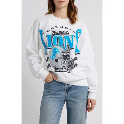 Junk Food Nfl Lions Conversion Graphic Sweatshirt In White