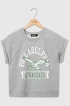 Junk Food Nfl Raglan Fleece Tank Top In Philadelphia Eagles, Women's At Urban Outfitters
