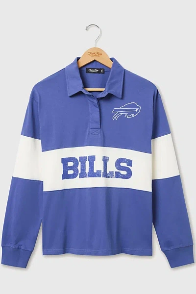 Junk Food Nfl Rugby Long Sleeve Top In Buffalo Bills, Women's At Urban Outfitters In Blue