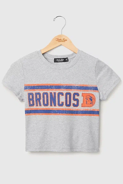 Junk Food Nfl Sideline Baby Tee In Denver Broncos, Women's At Urban Outfitters In Gray