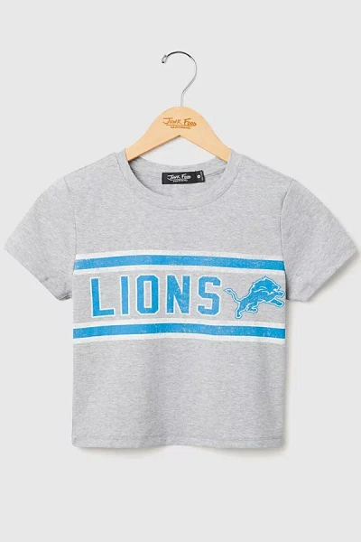 Junk Food Nfl Sideline Baby Tee In Detroit Lions, Women's At Urban Outfitters In Gray