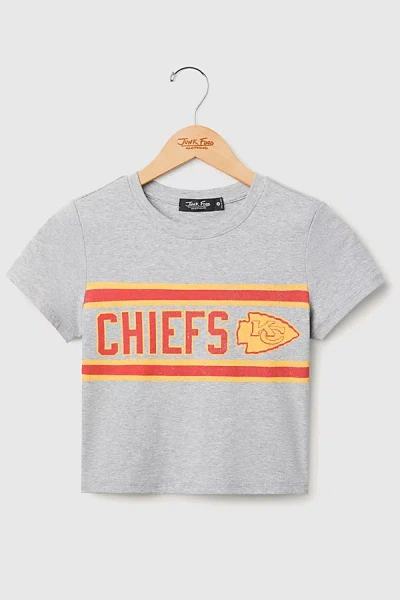 Junk Food Nfl Sideline Baby Tee In Kansas City Chiefs, Women's At Urban Outfitters In Gray