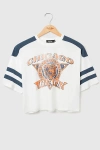 Junk Food Nfl Striped Crop Tee In Chicago Bears, Women's At Urban Outfitters In White