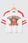 Junk Food Nfl Striped Crop Tee, Women's At Urban Outfitters In Multi