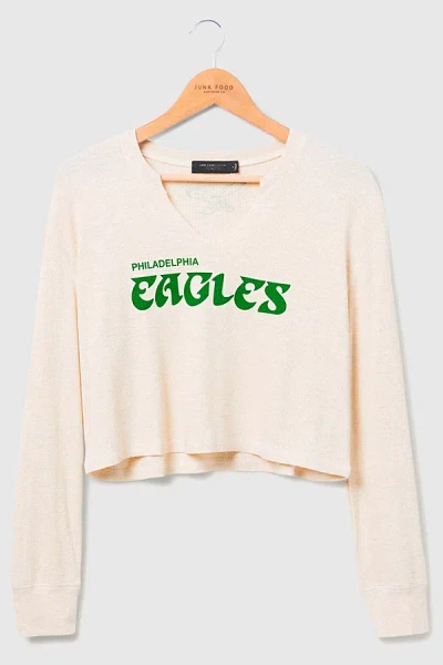 Junk Food Nfl Sunday Crop Thermal Top In Philadelphia Eagles, Women's At Urban Outfitters