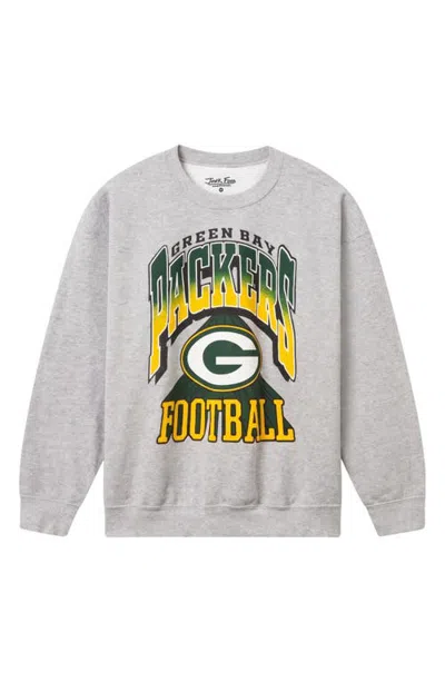 Junk Food Packers All Pro Crewneck Sweatshirt In Heather Grey