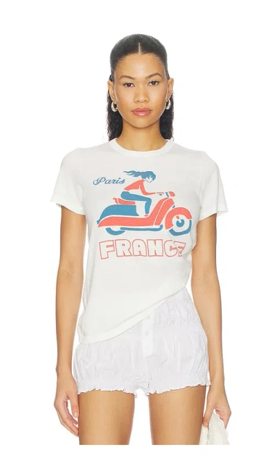 Junk Food Paris France Tee In Neutral
