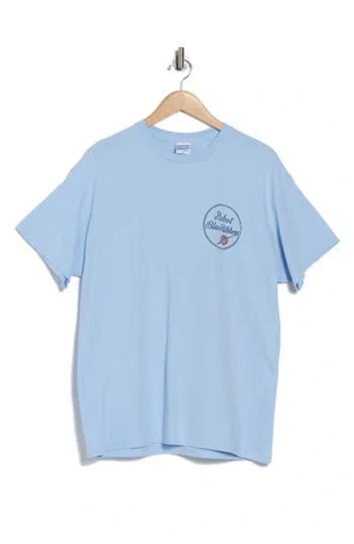 Junk Food Pbr Graphic Print Cotton T-shirt In Blue