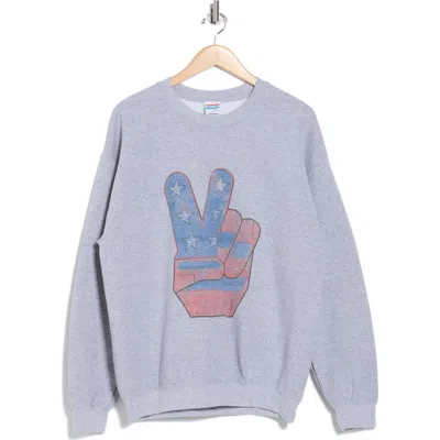 Junk Food Peaceful Graphic Sweatshirt In Purple